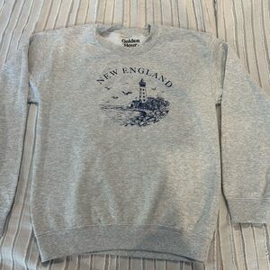 Golden Hour New England Lighthouse Crew Neck Sweatshirt